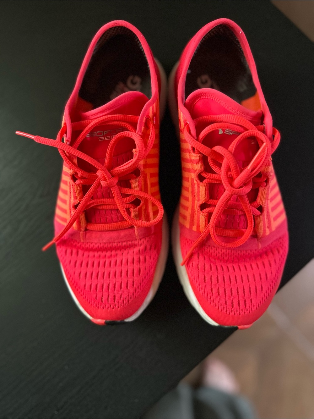 Under Armour Bright Coral and Neon Orange Training Shoe
